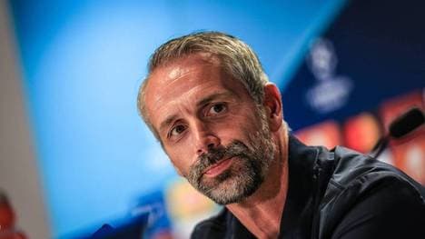 Marco Rose vor der Partie gegen Donetsk