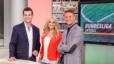 Oliver Schwesinger, Jochen Stutzky und Nele Schenker führen durch Bundesliga Aktuell