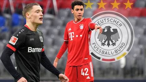 Florian Wirtz und Jamal Musiala haben ihre ersten Länderspiele im DFB-Trikot schon hinter sich