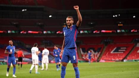 Dominic Calvert-Lewin feiert einen seiner beiden Treffer gegen San Marino