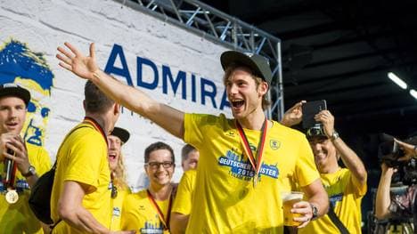 Rhein-Neckar Loewen Celebrate Winning The DKB Handball Bundesliga