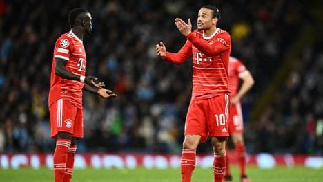 Sadio Mané (l.) und Leroy Sané zofften sich beim Hinspiel