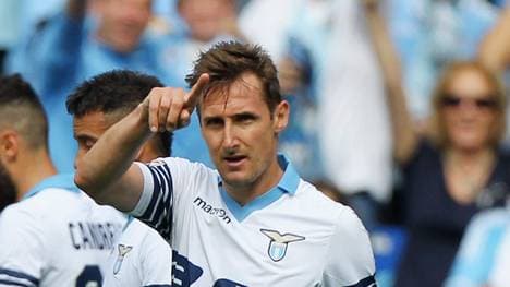 Miroslav Klos erzielte gegen Chievo Verona seinen elften Saisontreffer für Lazio Rom