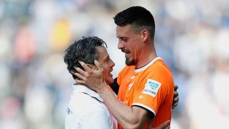 Dirk Schuster war in der Saison 2015/16 Trainer von Sandro Wagner bei Darmstadt 98