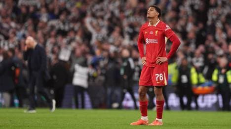 Jarell Quansah verlor mit dem FC Liverpool das Finale des Carabao Cups