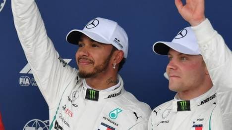 AUTO-PRIX-BRA-F1-QUALIFYING Valtteri Bottas (r.) fährt seit 2017 für Mercedes, hatte bislang aber immer das Nachsehen gegenüber Lewis Hamilton