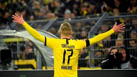 Erling Braut Haaland erzielte beim BVB-Sieg gegen Köln zwei Tore