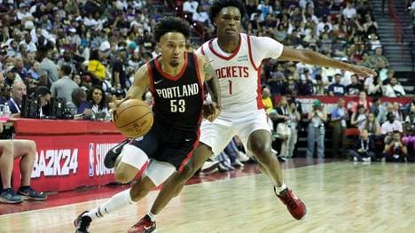 2023 in der NBA-Summerleague am Ball: Jaizec Lottie