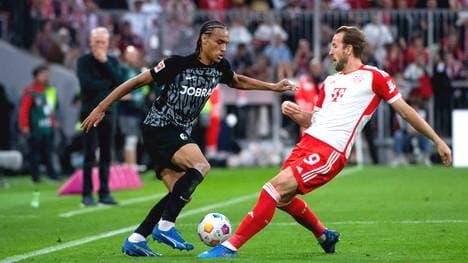 Hat noch bis 2026 Vertrag in Freiburg: Kiliann Sildillia (l.)