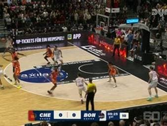 Spiel Highlights zu NINERS Chemnitz - Telekom Baskets Bonn