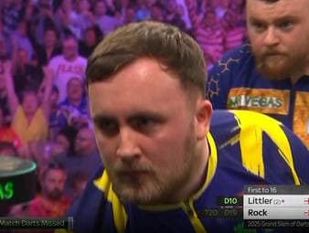Luke Littler trifft im Viertelfinale des Grand Slam of Darts auf Josh Rock. Der Weltmeister zeigt einmal mehr seine Klasse. 