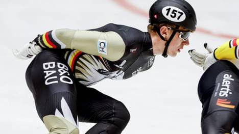 Robin Bendig bei der Shorttrack-World-Tour 