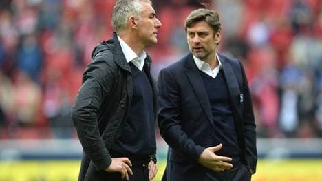 Einst ein Gespann: Mirko Slomka (l.) und Oliver Kreutzer