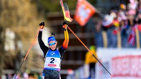 Franziska Preuß absolvierte ein perfektes Rennen in der Verfolgung