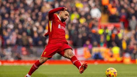 Mohamed Salah zitterte sich mit dem FC Liverpool zum Sieg gegen die Wolverhampton Wanderers