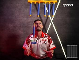 Damon Heta unterzieht sich dem Reaktions-Test vor der Darts-WM 2026.