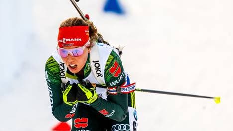 Laura Dahlmeier machte in ihrem zweiten Rennen nach ihrer Rückkehr als zweite Läuferin Boden gut