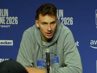 Vor dem NBA Berlin Game gibt Magic-Star Franz Wagner ein Update zu seiner Fußverletzung. 