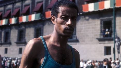 Abebe Bikila bei Olympia 1968 in Mexiko