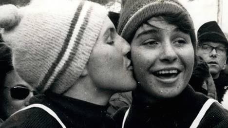Christine (l.) und Marielle Goitschel gelang bei Olympia 1964 in Innsbruck Historisches