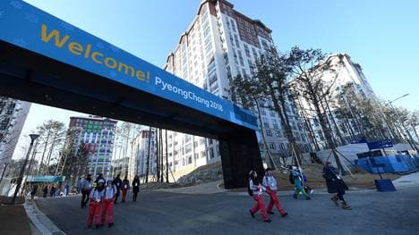 Das Olympische Dorf in Pyeongchang
