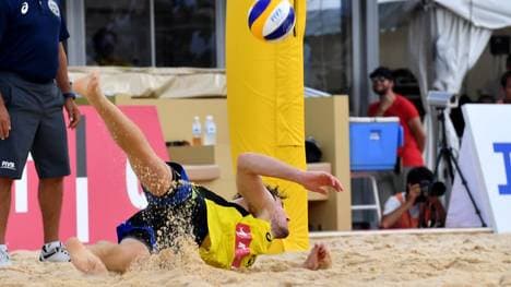 Lars Flüggen und sein Partner Nils Ehlers scheitern in China