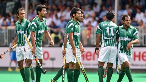 Spieler von Pakistan bei der World Hockey League