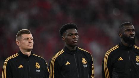 Aurelien Tchouameni (M.) wird wohl das Endspiel der Champions League verpassen