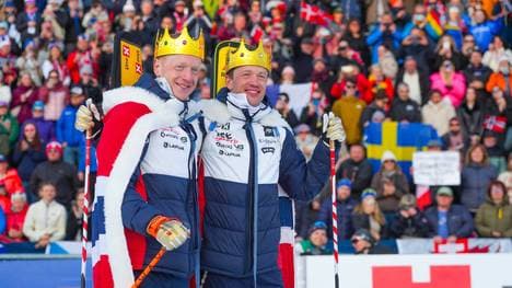 Johannes Thingnes Bö (l.) und Tarjei Bö werden Biathlon-Experten bei den Olympischen Winterspielen