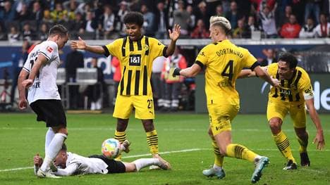 Karim Adeyemi nach seinem Schubser gegen Lindström