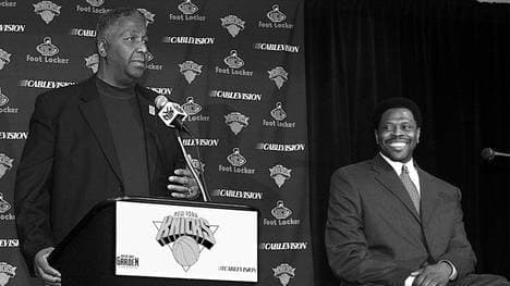 Ex-Knicks-Star Patrick Ewing mit seinem College-Coach John Thompson
