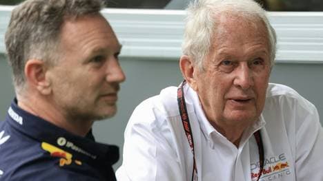 Helmut Marko (r.) und Christian Horner 
