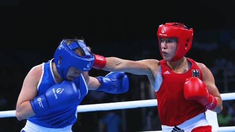 Tasheena Bugar (r.) muss sich im Halbfinale von Baku geschlagen geben
