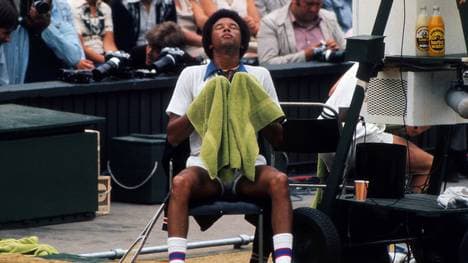 Arthur Ashe im Jahr seines Wimbledon-Siegs 1975