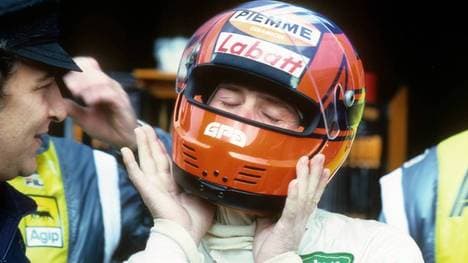 Gilles Villeneuve trug stets einen roten Helm