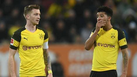 Marco Reus (l.) fehlt gegen Hoffenheim, der Einsatz von Sancho ist unsicher