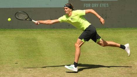 Alexander Zverev beim Turnier in Halle