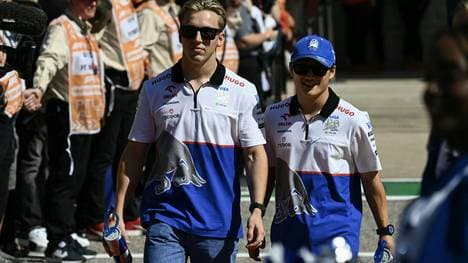 Kommt Tsunoda (r.) für Lawson?