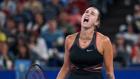 Aryna Sabalenka leistet sich einen kurzen Aussetzer