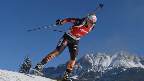 Miriam Gössner beim IBU-Cup in Hochfilzen