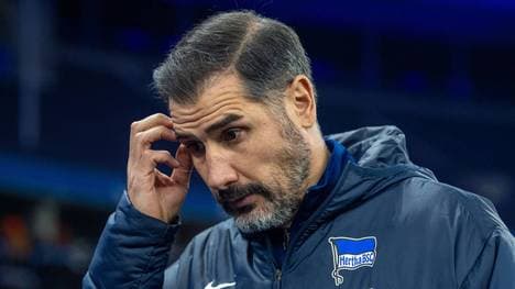 Hertha-Trainer Cristian Fiel kassiert die dritte Niederlage in Serie