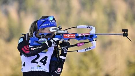 Franziska Preuß schoss im Sprint fehlerfrei