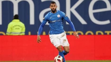 Cebio Soukou traf für Hansa Rostock beim VfL Osnabrück