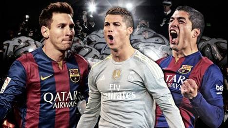 Messi Ronaldo und Suarez