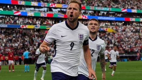 Harry Kane schoss gegen Dänemark sein erstes Tor der EM 2024
