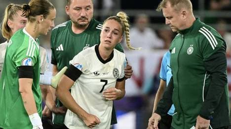 Giulia Gwinn humpelte gegen Polen vom Feld