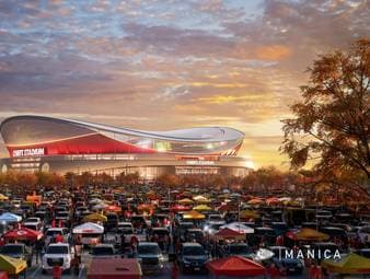 Die Kansas City Chiefs investieren in ihre Zukunft. Die ersten Entwürfe für die neue Heimspielstätte geben einen Vorgeschmack auf das ambitionierte Projekt.