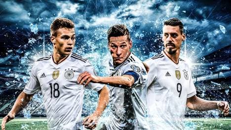 Joshua Kimmich (l.), Julian Draxler (M.) und Sandro Wagner nehmen wichtige Rollen ein