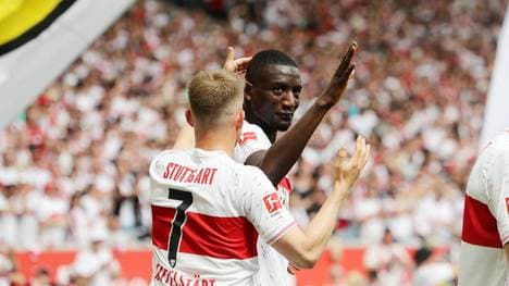 Serhou Guirassy (r.) könnte den VfB Stuttgart im Sommer verlassen