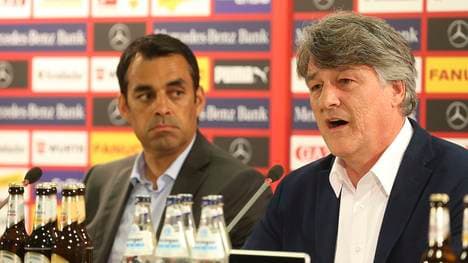 VfB-Präsident  Bernd Wahler (rechts) sorgt sich um seinen VfB Stuttgart